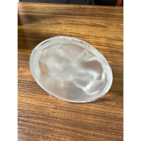 Vintage Cristal D'Arques frosted clear owl figurine 6" - Picture 7 of 7